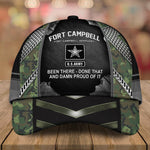Veteran Custom Cap Military Base and Time Personalized Gift