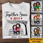 Couple Custom Shirt Together Since Personalized Anniversary Gift For Him Her