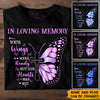 Memorial Custom Shirt In Loving Memory Your Wings Were Ready But Our Hearts Was Not Personalized Gift