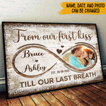 Couple Custom Poster From Our First Kiss Till Our Last Breath Personalized Gift For Him Her