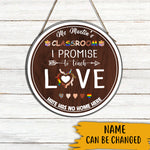 Teacher Custom Wood Sign This Teacher Promise Personalized Gift