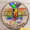 LGBT Custom Sign Let&#39;s Get One Thing Straight We&#39;re Not Couple Decor Personalized Gift