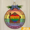 LGBTQ Custom Sign In This Home All People Are Welcome Personalized Gift