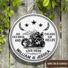 Biker Custom Sign An Old Biker And The Ride Of His Life Live Here Personalized Gift