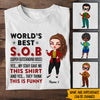Coworker Custom Shirt World&#39;s Best Super Outstanding Boss Funny Personalized Gift For Boss