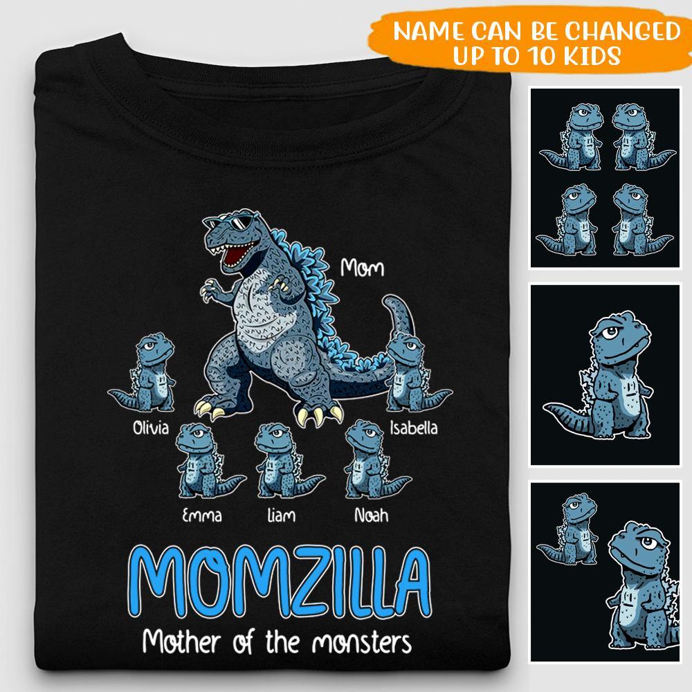 Mom Custom T Shirt Momzilla Mother Of The Monsters Personalized Gift - PERSONAL84
