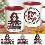 Mom Of Boys Custom Mug From Son Up Till Son Down Personalized Gift - PERSONAL84