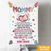 Mommy To Be Custom Blanket Happy First Mother&#39;s Day From Baby Bump Personalized Gift - PERSONAL84