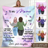 Mother Custom Blanket You Are Not Just My Mom You&#39;re My Best Friend Mother&#39;s Day Personalized Gift - PERSONAL84