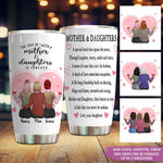 Mother Custom Tumbler The Love Between Mother And Daughter Is Forever Personalized Gift - PERSONAL84