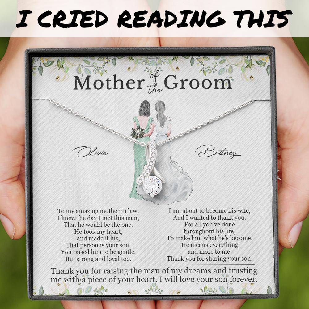 Mother Of The Groom Custom Necklace Amazing Mother In Law Personalized Gift From Bride - PERSONAL84