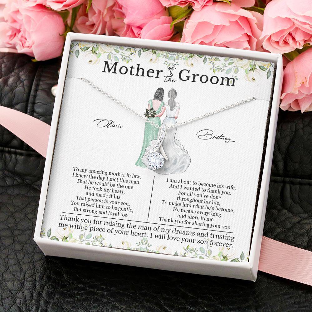 Mother Of The Groom Custom Necklace Amazing Mother In Law Personalized Gift From Bride - PERSONAL84