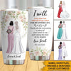 Mother Of The Groom Custom Tumbler I Will Love Your Son With All My Heart Personalized Gift - PERSONAL84