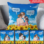 Mother's Day Custom Pillow I Love You More The End I Win Daughter Personalized Gift - PERSONAL84