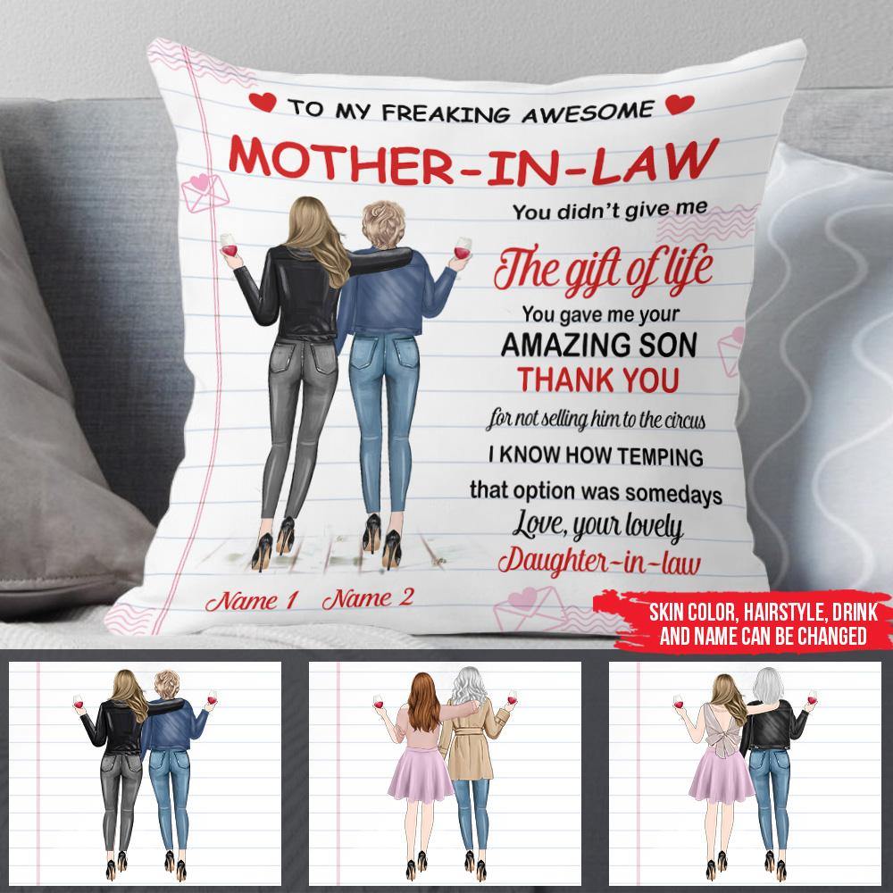 Mother's Day Custom Pillow Mother In Law You Gave Me Your Son Personalized Gift - PERSONAL84