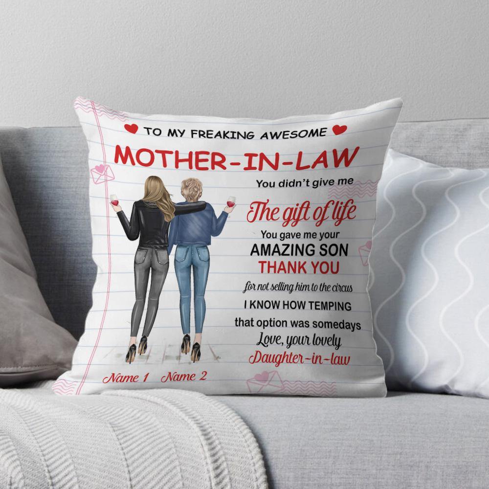 Mother's Day Custom Pillow Mother In Law You Gave Me Your Son Personalized Gift - PERSONAL84