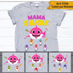 Mother's Day Custom T Shirt Mama Shark Doo Doo Personalized Gift - PERSONAL84