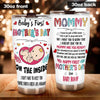 Mother&#39;s Day Custom Tumbler Happy First Mother&#39;s Day From The Bump Personalized Gift - PERSONAL84