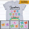 Mother&#39;s Day Grandma Custom T Shirt Grandma&#39;s Favorite Butterflies Personalized Gift - PERSONAL84