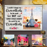 Mother's Day Grandparents Custom Poster I Wish I Could Change The World For My Grandkids Personalized Gift - PERSONAL84