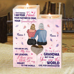 Mother's Day Grandparents Custom Wooden Candlestick I'm Your Friend Personalized Gift - PERSONAL84