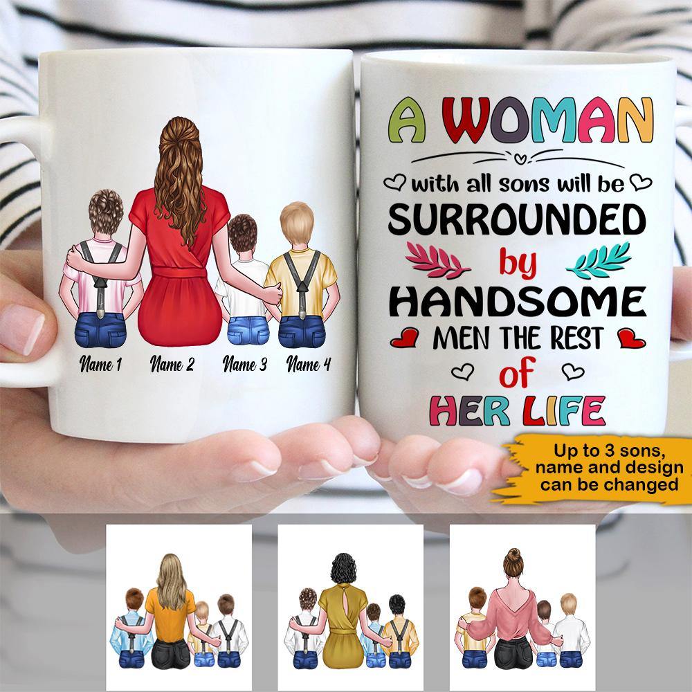 Mother's Day Mug A Women With All Sons Personalized Gift - PERSONAL84
