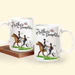 Horse Riding Custom Mug Like Mother Like Daughter Personalized Gift