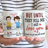 Couple Custom Mug Your Farts Stink But I Love You Funny Personalized Gift For Him