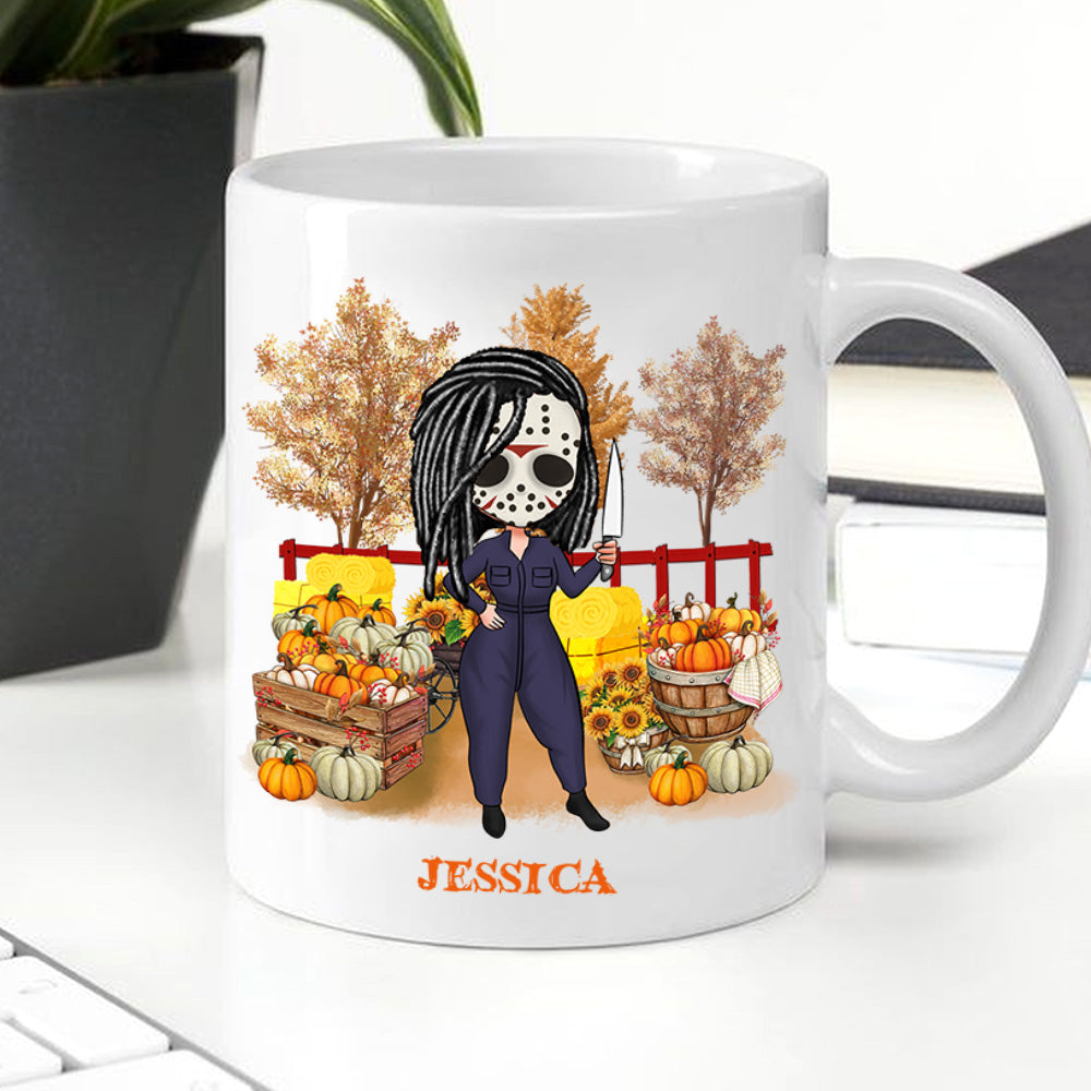 Horror Custom Mug Go To Pumpkin Patch Watch Horror Movies Personalized Gift