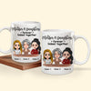 Mother And Daughter Custom Mug Forever Linked Together Personalized Gift