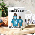 Dad Custom Shirt Happy Father's Day Love Your Biggest Fan Personalized Gift