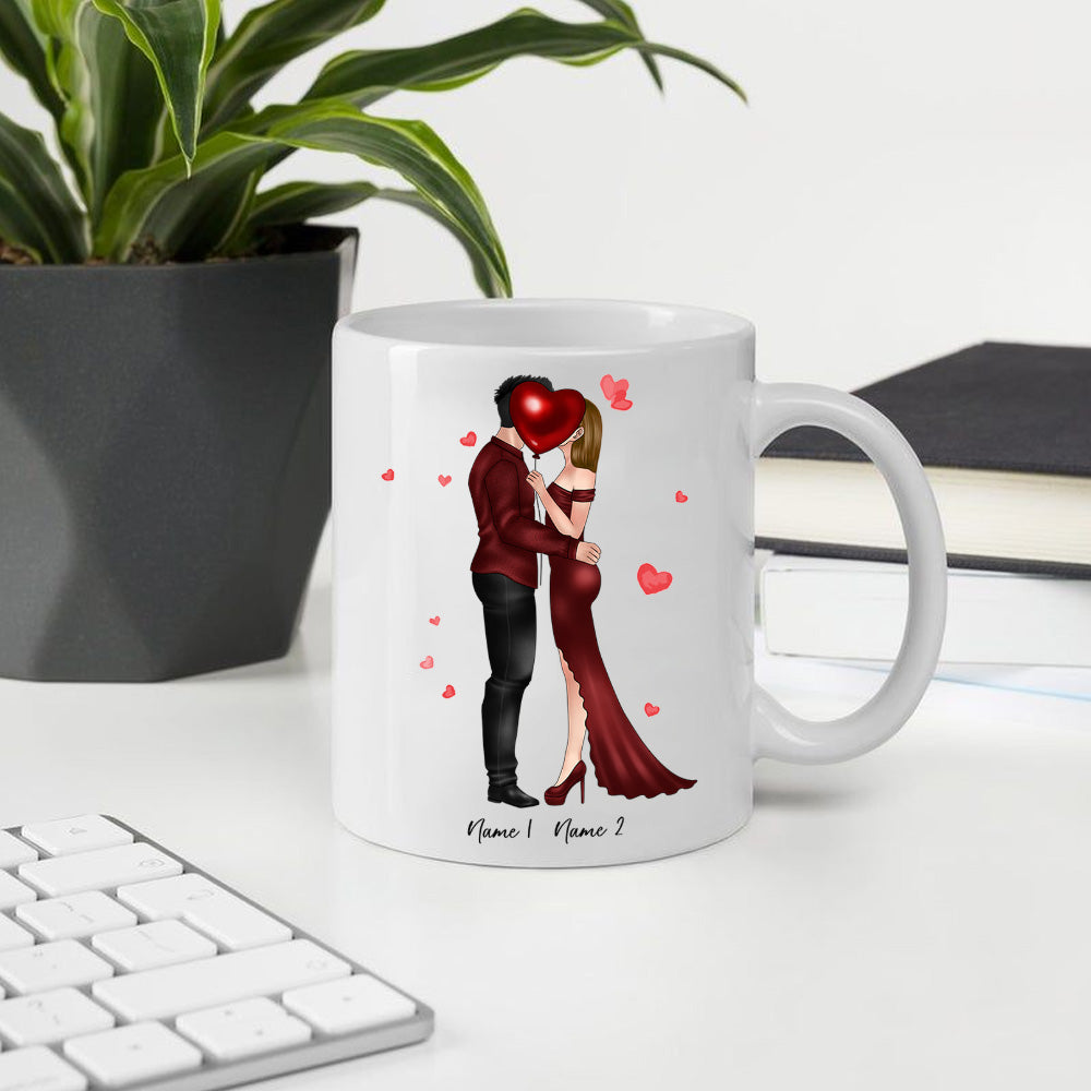 Couple Custom Mug Fiance Can't Wait To Marry You Personalized Valentine's Gift For Her Him