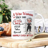 Retired Custom Mug A Wise Woman Once Said I&#39;m Outta Here And She Lived Happily Ever After Personalized Gift