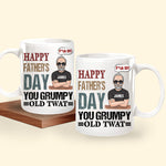 Dad Custom Mug Happy Father's Day You Grumpy Old Twat Personalized Gift