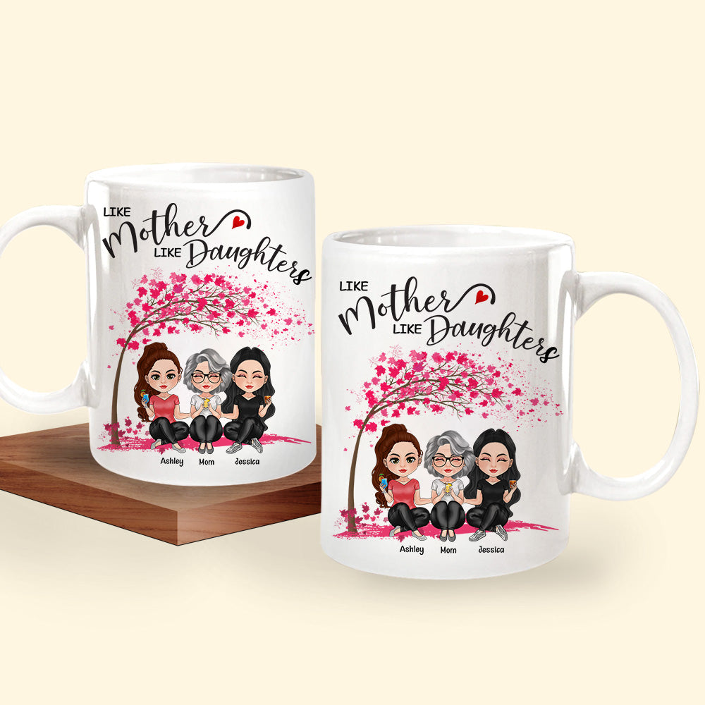 Mother Custom Mug Like Mother Like Daughter Personalized Gift