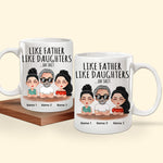 Father Custom Mug Like Father Like Daughters Oh Shit Personalized Gift