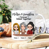 Mother And Daughter Custom Mug Forever Linked Together Personalized Gift
