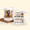 Horror Custom Mug Go To Pumpkin Patch Watch Horror Movies Personalized Gift