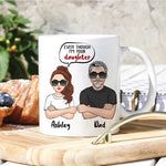 Dad Custom Mug Thank You For Teaching Me How To Be A Man Daughter Personalized Father's Day Gift