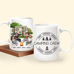 Camping Custom Mug Camping Crew Fires Friends Drinks Personalized Best Friend Gift