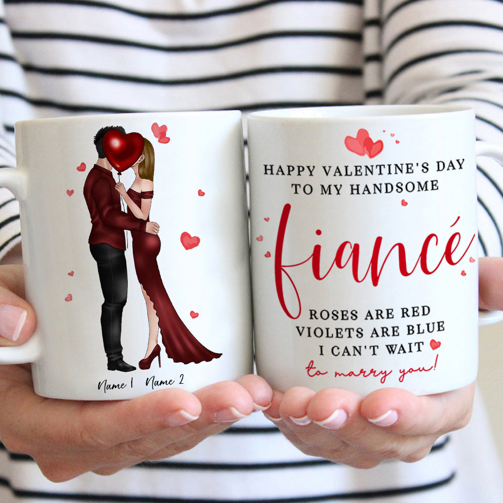 Fiance Gift for Him, Roses Are Red Fiance Mug, Sentimental Gifts for  Fiance, Valentine Mug for Future Husband, Fiance Christmas Idea 