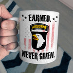 Veteran Custom Mug Earned Never Given Personalized Gift