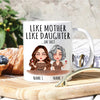Mother &amp; Daughter Custom Mug Like Mother Like Daughter Oh Shit Funny Personalized Gift