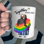 LGBT Couple Custom Mug Together Since Personalized Gift Pride Month