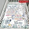 New Dad Custom Blanket My Daddy Loves Me First Father&#39;s Day Personalized Gift - PERSONAL84