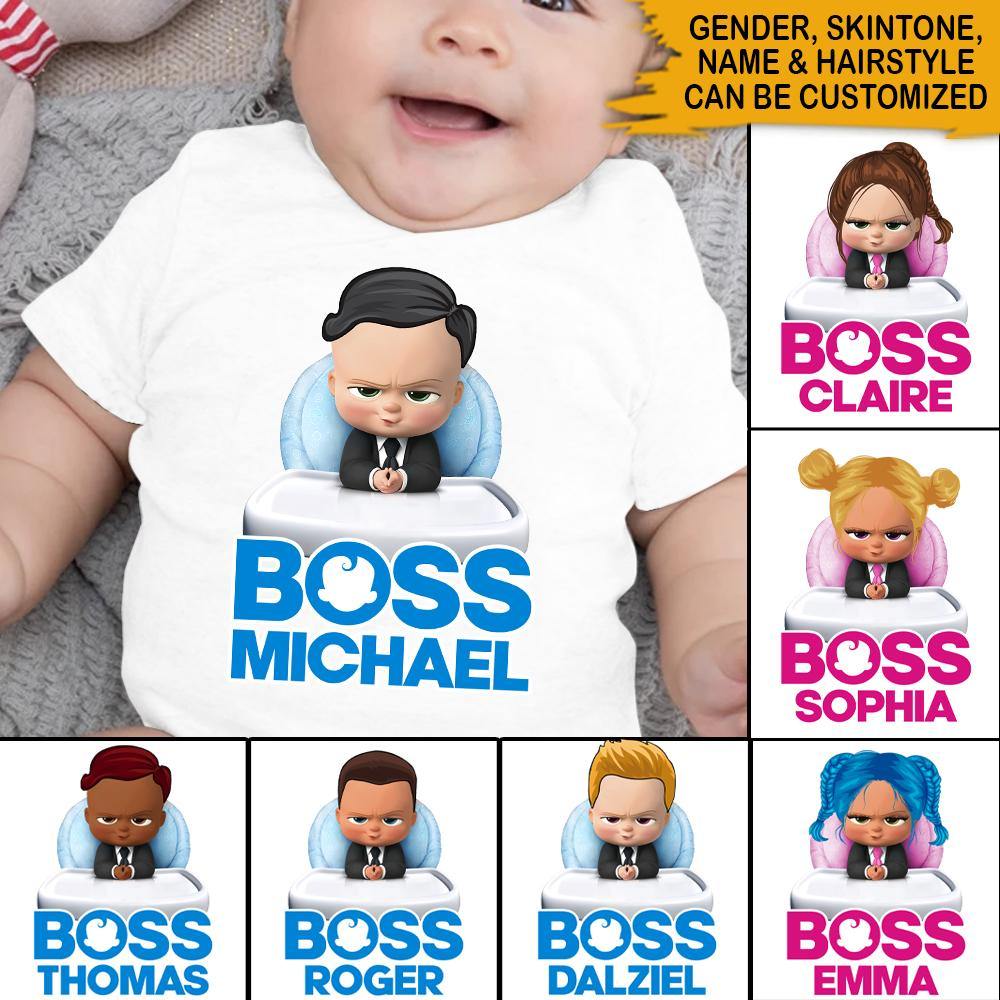 New Mom Custom Baby Onesie Boss Baby Personalized Gift - PERSONAL84
