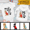 New Mom Dog Lover Custom Baby Onesie &amp; Dog Hoodie My Big Brother Have Paws Personalized Gift - PERSONAL84