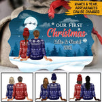 Newlywed Couple Christmas Custom Ornament Our First Christmas Personalized Gift - PERSONAL84