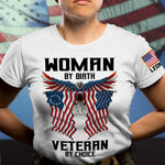 Female Veteran Custom All Over Printed Shirt Female By Birth Veteran By Choice Personalized Gift