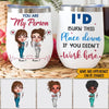 Nurse Bestie Custom Wine Tumbler I&#39;d Burn This Place Down Personalized Gift For Best Friends - PERSONAL84